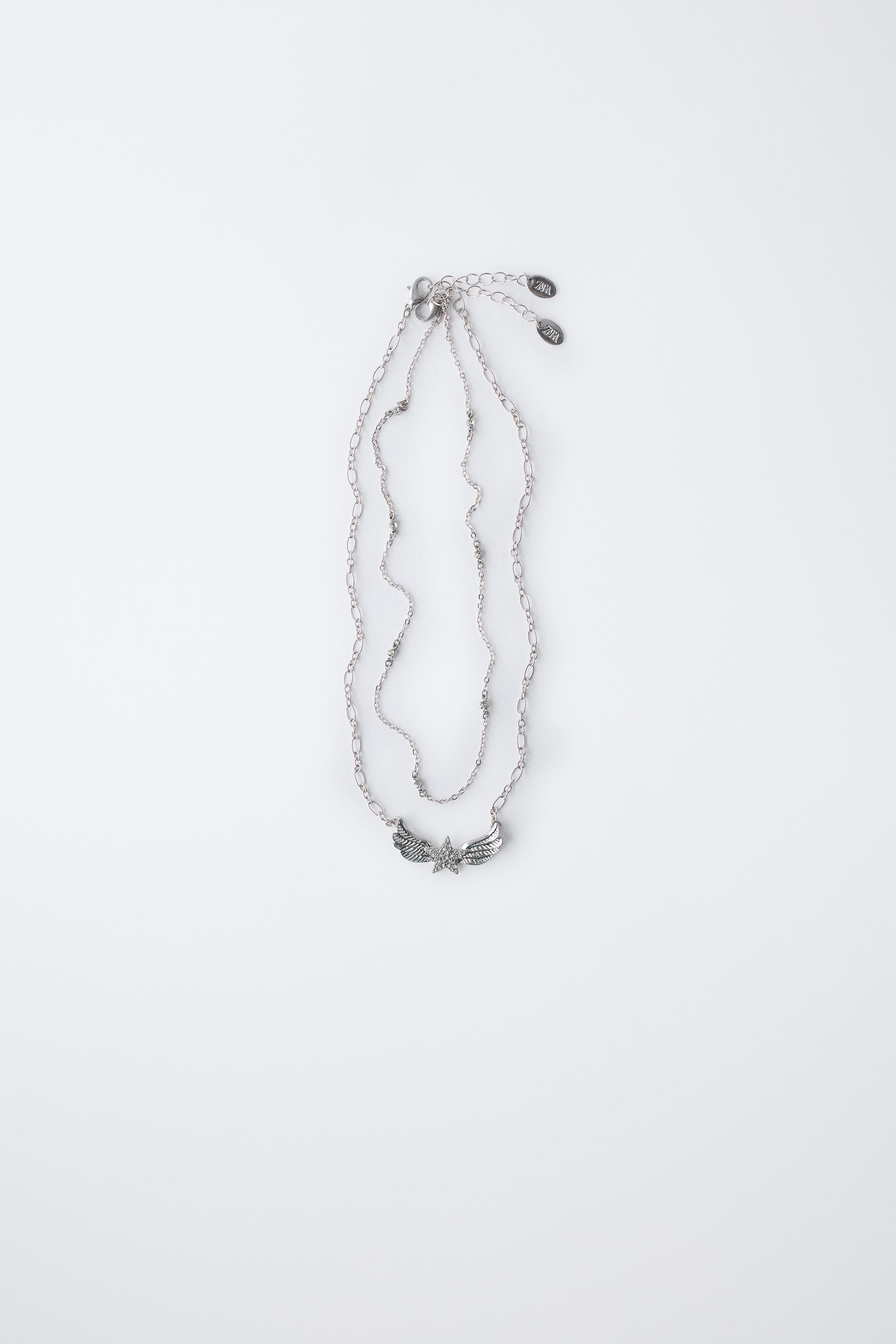 PACK OF TWO WING PENDANT NECKLACES